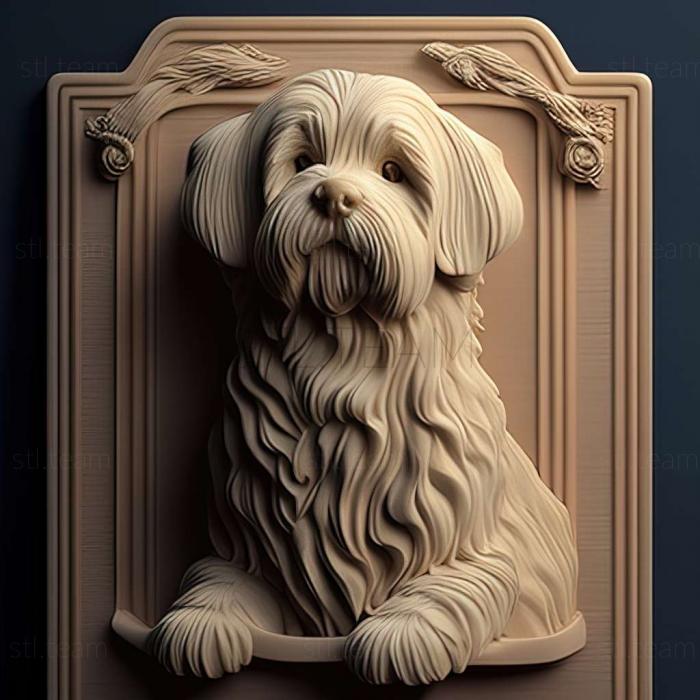 3D model Bolognese dog (STL)